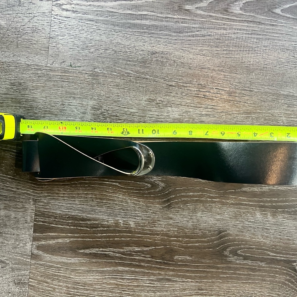 Black  Belt with Silver Buckle
